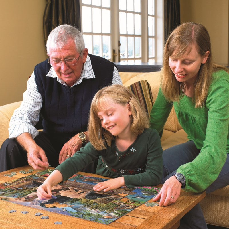 PUPS & DUCKS Family Jigsaw Puzzle