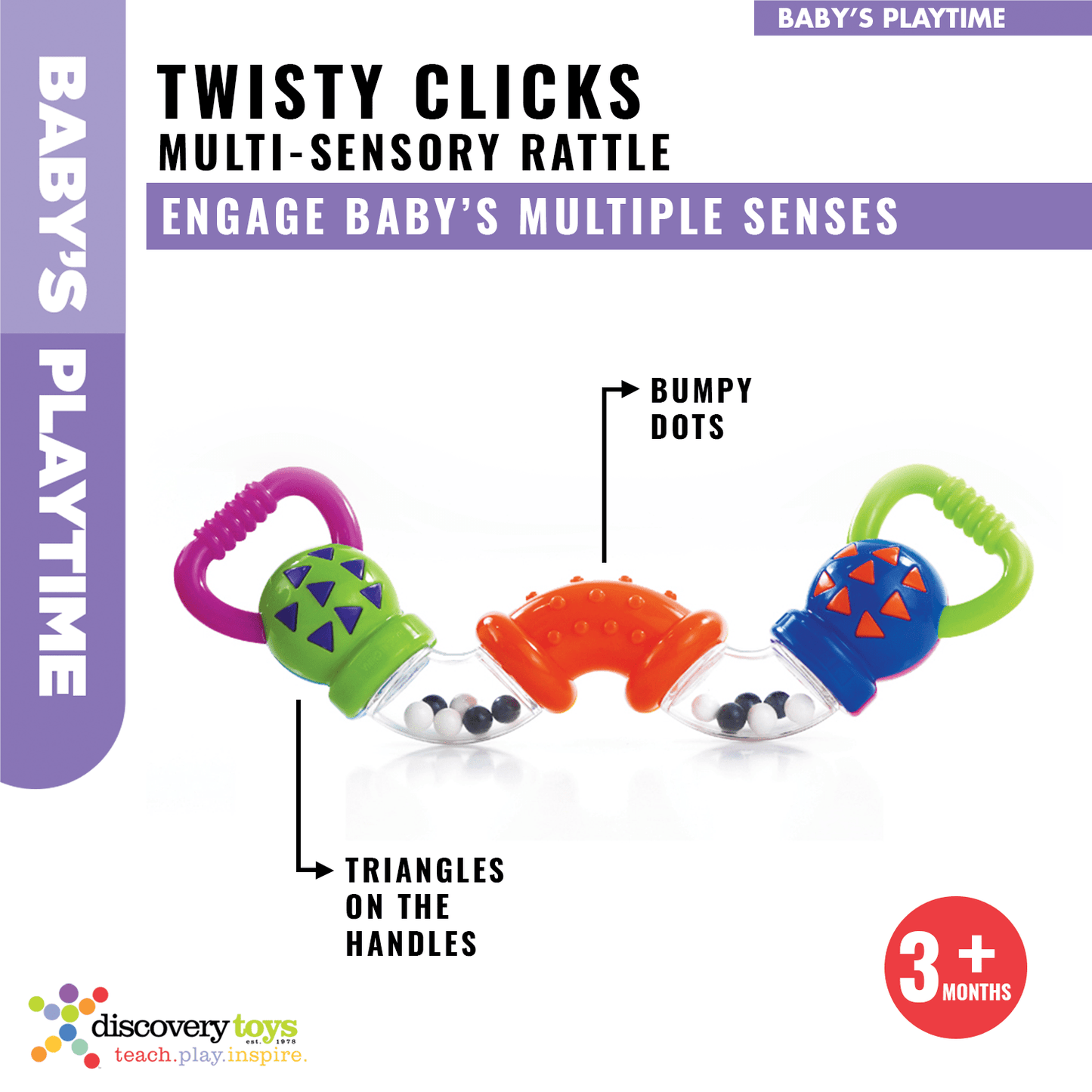 TWISTY CLICKS Infant Sensory Toy