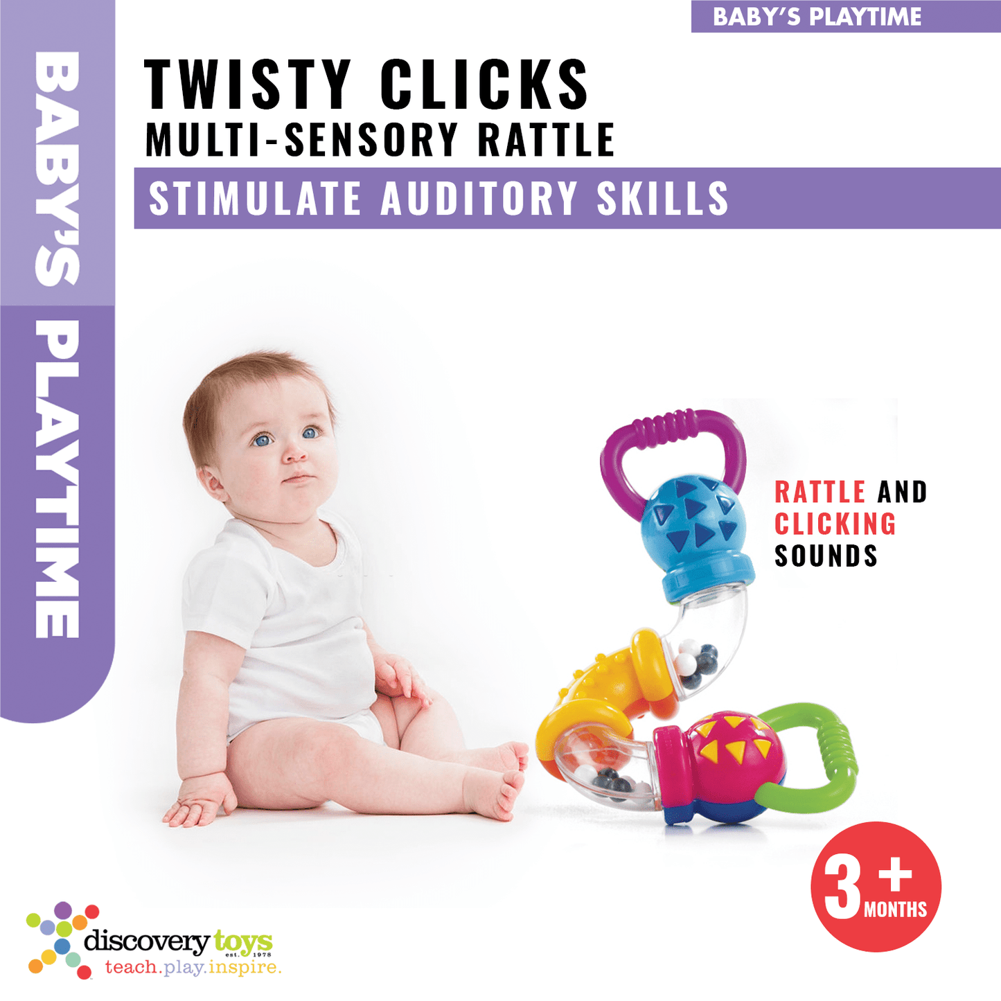 TWISTY CLICKS Infant Sensory Toy